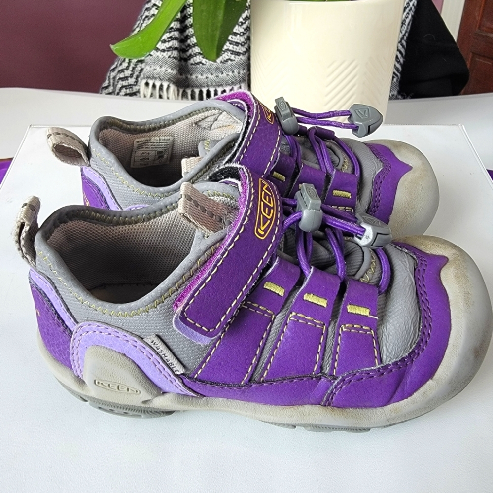 Keen Purple & Grey Knotch Hollow Sneaker (kids/toddler - size 9) (USED)